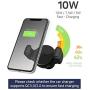 REDBEAN Wireless Car Charger 10W Qi Fast Charging Adjustable Roller Mount Dashboard Windshield Air Vent Holder Compatible with iPhone 11Pro Max Xs MAX XS XR X 8 Plus, Samsung Galaxy S10 S9 S8 Plus