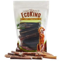 EcoKind Pet Treats - 100% Natural Bully Sticks For Dogs - Delicious Protein Rich Chews - No Hormones, No Artificial Ingredients, USDA & FDA Approved - 4 Inch (16 Oz.) Bully Stick Pack