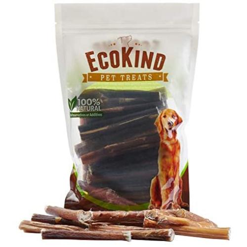 EcoKind Pet Treats - 100% Natural Bully Sticks For Dogs - Delicious Protein Rich Chews - No Hormones, No Artificial Ingredients, USDA & FDA Approved - 4 Inch (16 Oz.) Bully Stick Pack