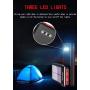 Solar Portable Charger 25000mAh Power Bank Battery High Capacity with Digital Display LCD Screen, 3 USB Output & 2 Input, Compatible Smartphone, Tablet and More (Red)
