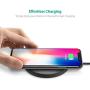 Qi Wireless Charging Pad RAVPower Qi Certified Ultra-Safe Wireless Charger Compatible iPhone Xs Max XR XS X 8 Plus 8, Galaxy S9 S8+ S8 & All Qi-Enabled Devices (AC Adapter is Not Included)