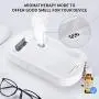 UV Cell Phone Sanitizer, Xoomz Smart Phone Cleaner Wireless Charger Aromatherapy Function Disinfector for All Phones Jewelry Watches - White UV Cell Phone Sanitizer, Xoomz Smart Phone Cleaner Wireless Charger Aromatherapy Function Disinfector for All Phones Jewelry Watches - White