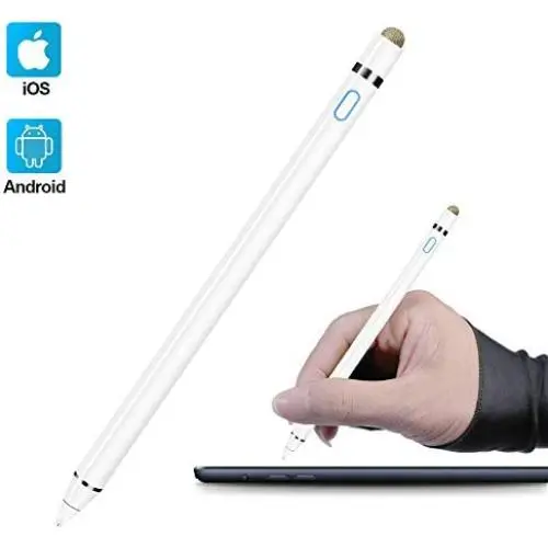 Active Stylus Pen Compatible with Apple iPad, Homagical 1.5mm Fine Point Digital Stylus Pen, Rechargeable Capacitive Digital Stylus for Touch Screen Devices (Glove &Pen Bag Included) Active Stylus Pen Compatible with Apple iPad, Homagical 1.5mm Fine Point Digital Stylus Pen, Rechargeable Capacitive Digital Stylus for Touch Screen Devices (Glove &Pen Bag Included)