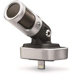 Shure MV88 Portable iOS Microphone for iPhone/iPad/iPod via Lightning Connector, Professional-Quality Sound, Digital Stereo Condenser Mic for Vloggers, Filmmakers, Music Makers & Journalists