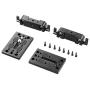 SMALLRIG Camera Tripod Mounting Baseplate w/15mm Rod Clamp Rail Block for Tripod/Shoulder Support System - 1798