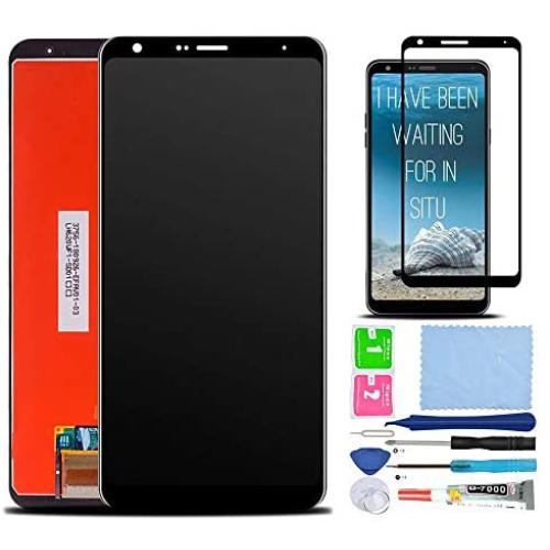 XR MARKET Compatible LG Stylo 5 Screen Replacement, LCD Display Touch Digitizer Assembly Part for LMQ720QM5 720PS 720MS 720VSP 6.2 Inch with Tools + Full Coverage Screen Protector Black