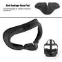 AMVR VR Facial Interface Bracket & PU Leather Foam Face Cover Pad Replacement Comfort Set for Oculus Quest