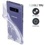 KIOMY Galaxy Note 8 Case Clear with Henna Design Shockproof Protective Case for Samsung Galaxy Note 8 Cute Mandala Flowers Pattern Flexible Slim Fit Rubber Floral Cell Phone Cover for Girls Women