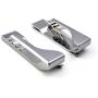 Dockem Damage-Free Wall Mount for iPhone 11, 11 Pro, 11 Pro Max, SE 2, XS/X, XS Max, XR, 8/7, 6S, 6, 8 Plus, 7 Plus, 6/6S Plus with 3M Command Strip Adhesives: Koala Mount Wall Dock [Chrome-Plated]