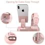 BENTOBEN 3-in-1 Charging Stand, Universal Charging Dock Station for Airpods 2/1 Apple Watch Series 4/3/2/1 iPhone Xs Max XS XR X 8 7 6S 6 Plus SE 5S 5 Android Smartphone iPad Tablet, Rose Gold