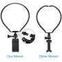 Taisioner POV/VLOG Smartphone Selfie Neck Holder Mount for GoPro AKASO Action Camera and Cell Phone Video Shoot Accessories