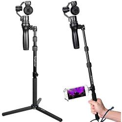 Smatree Selfie Stick Monopod with Tripod Compatible for DJI OSMO, OSMO Mobile, OSMO Pro/Raw, Telescope Pole with Adapter for DJI Phone Clip Holder (DJI Phone Clip Holder Not Included)