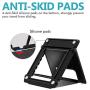 COOLOO Adjustable Cell Phone Stand for Desk, 4 Pack Smartphone Tablet Stand, Universal Foldable Multi-Angle Pocket Desktop Mobile Phone Holder (Multi-Colored)