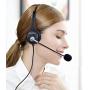 Callez 3.5mm Cell Phone Headset Dual, Corded Truck Driver Headsets with Microphone Noise Canceling for iPhone Samsung Galaxy Huawei LG BlackBerry HTC Mobile Phone iPad PC Tablets Podcast Skype C402E2