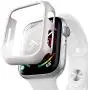 pzoz Compatible Apple Watch Series 5 / Series 4 Case with Screen Protector 40mm Accessories Slim Guard Thin Bumper Full Coverage Matte Hard Cover Defense Edge for Women Men New Gen GPS iWatch (White)
