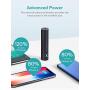 Lipstick Portable Charger 3350mAh Xcentz, Compact External Battery Premium Aluminum with Flashlight Pocket Power Bank Phone Charger for iPhone 11, 11 Pro, Xs, X, 8, Android Smartphone(Black)