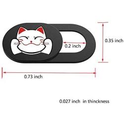 Laptop Webcam Cover,0.027in Ultra Thin Cute Cat Web Camera Cover Slide Camera Blocker Protect Privacy for Computer/Laptop/Desktop/PC/iMac/MacBook Pro/Mac Mini/Smartphone (3 Pack)