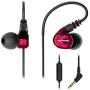 ROVKING Wired Over Ear Sport Earbuds, Sweatproof in Ear Headphones for Running Gym Workout Exercise Jogging, Noise Isolating Earhook Earphones Ear Buds with Mic for Cell Phones MP3 Laptop, Wine Red