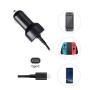 AmazonBasics Car DC Charger for Nintendo Switch - 6 Foot Cable, Black