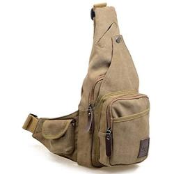 Canvas Sling Bag Crossbody Backpack Daypack Chest Shoulder Bag Chest Multipurpose Backpack