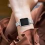 STIROLL Thin Replacement Band Compatible for Apple Watch 38mm 40mm 42mm 44mm, Stainless Steel Metal Wristband Women Men for iWatch 5/4/3/2/1 (Silver, 38mm/40mm)
