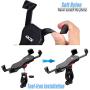 Aikzik Bike Phone Mount, Motorcycle Phone Mount 360° Rotation Bicycle Phone Holder Fits Phone Xs Max XR X 8 7 6 Plus, Samsung S10 9 8, Galaxy S9 8 7, Google Pixel, GPS Other Devices from 3.5" to 6.5"