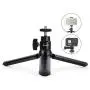 Metal Mini Tripod + Ball Head Mount, with 1/4 Inch Screw Desktop Tabletop Stand Tripod Mount for Smooth 4, Osmo Mobile, Vimble 2, Gimbal Handle Grip Stabilizer and All Cameras - 2864 Metal Mini Tripod + Ball Head Mount, with 1/4 Inch Screw Desktop Tabletop Stand Tripod Mount for Smooth 4, Osmo Mobile, Vimble 2, Gimbal Handle Grip Stabilizer and All Cameras - 2864