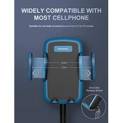 Car Cup Holder Phone Mount, Sopownic Cup Phone Holder for Car Universal Adjustable Gooseneck Car Phone Holder for iPhone 11 Pro/11/X/8/7/6s/ Galaxy S10/S9/Note 10/9/8 GPS and More -Blue