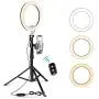 10.2" Selfie Ring Light with Tripod Stand & Cell Phone Holder for Live Stream/Makeup, UBeesize Mini Led Camera Ringlight for YouTube Video/Photography Compatible with iPhone Android (Black) 10.2" Selfie Ring Light with Tripod Stand & Cell Phone Holder for Live Stream/Makeup, UBeesize Mini Led Camera Ringlight for YouTube Video/Photography Compatible with iPhone Android (Black)