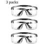 NiSotieb 3 Packs Anti Fog Safety Glasses Over Glasses Fashion Glasses Protective Safety Goggles Perfect Eye Protection for Sport/Workplace/Office/Outdoor