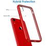 JETech Case for Apple iPhone XR 6.1-Inch, Shock-Absorption Bumper Cover, Red