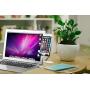 Cellphone Mount Color:Black,Fixed Clip on Flat and Slim Monitor or Laptop Monitor Within 25mm Thickness,safty Cellphone Holder/Stand for Smartphone,Enjoying Dual Screen at The Same time