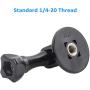 Tripod Adapter Mounts with Camera 1/4-20 Screw Adapter Compatible for Gopro Hero Action Cameras by WOLEYI