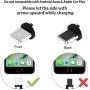 Magnetic Phone Charger Cable, 3 in 1 Cable, TOPK [2Pack,6.6ft] Right Angle 90 Degree, Nylon Braided Cords Compatible with Android Type-C and i-Product Devices-Blcak