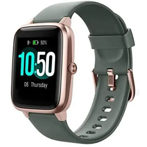 YAMAY Smart Watch Fitness Tracker Watches for Men Women, Fitness Watch Heart Rate Monitor IP68 Waterproof Digital Watch with Step Calories Sleep Tracker, Smartwatch Compatible iPhone Android Phones