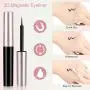 Magnetic Eyelashes with Eyeliner, Nivlan Upgraded 6 Pairs 3D Reusable Magnetic False Eye Lashes & 2 Tubes Waterproof Eyeliner Kit for Natural Look, No Glue Need Magnetic Eyelashes with Eyeliner, Nivlan Upgraded 6 Pairs 3D Reusable Magnetic False Eye Lashes & 2 Tubes Waterproof Eyeliner Kit for Natural Look, No Glue Need