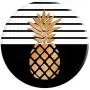 Golden Pineapple On Stripes White And Black Design PopSockets Grip and Stand for Phones and Tablets Golden Pineapple On Stripes White And Black Design PopSockets Grip and Stand for Phones and Tablets