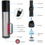 REEXBON Car Vacuum Cleaner Cordless, Handheld Vacuum Portable Rechargeable 6000PA Super Suction Vacuum Cleaner with LED Torchlight and sidelight, 2000mAh Handheld Vacuum for Car/Home/Office