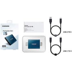 SAMSUNG T5 Portable SSD 500GB - Up to 540MB/s - USB 3.1 External Solid State Drive, Black (MU-PA500B/AM)