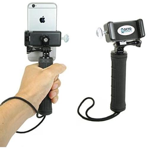 OCTO MOUNT Handheld Stabilizer for Cell Phone or GoPro Camera. Compatible with iPhones, Samsung Galaxy, HTC, etc. SM
