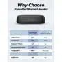Tribit XSound Surf Bluetooth Speaker, 12W Speakers Bluetooth Wireless with Superior Sound, Bluetooth 5, IPX7 Waterproof, Wireless Stereo Pairing, 100ft Wireless Range Perfect for Home, Outdoor, Travel