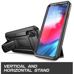 SUPCASE Unicorn Beetle Pro Series Case Designed for iPhone XR, with Built-In Screen Protector Full-Body Rugged Holster Case for iPhone XR 6.1 Inch (2018 Release) (Black)