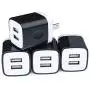 USB Wall Charger Brick, 4-Pack 2.1A/5V Dual USB Plug Power Adapter Charger Box Charging Cube Heads for Replacement for iPhone Xs/XS Max/XR/X/8/7/6/Plus, Samsung Galaxy S8 S7 S6 Edge, LG, Moto, HTC USB Wall Charger Brick, 4-Pack 2.1A/5V Dual USB Plug Power Adapter Charger Box Charging Cube Heads for Replacement for iPhone Xs/XS Max/XR/X/8/7/6/Plus, Samsung Galaxy S8 S7 S6 Edge, LG, Moto, HTC