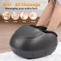 Foot Cure Electric Foot Massager With Remote Control Warmer- Shiatsu Massager For Deep Kneading Therapy- Air Compression Foot Spa Relieves Foot Pain from Plantar Fasciitis & Improves Blood Circulation