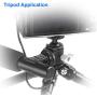 Ball Head with Cold Shoe Mount, 360 Degree Panning, 90 Degree Tilt Notch, 1/4" Screw and Shoe Mount, for Tripod,Selfie Stick,Monopod Mount, Come with on Camera Hot Shoe Adapter.