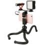 Ulanzi PT-2 Aluminum Universal Cold Shoe Extension Bracket 2 Hot Shoe Mounts Extension Bar Dual Bracket with 1/4" Thread Holes for iPhone Nikon Canon Sony DSLR Camera Flash LED Video Light Microphone