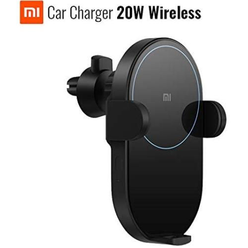 Accreate Xiaomi Wireless Car Charger 20W Max Electric Auto Pinch 2.5D Glass Ring Lit Charging for Xiaomi Mi Smartphone
