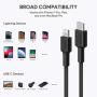 AUKEY USB C to Lightning Cable 6.6ft iPhone 11 Charger [Apple MFi-Certified] Durable Braided Nylon PD Fast Charging Cable iPhone Cable Compatible with iPhone 11 Pro/XS/8 Plus/iPad/Airpods Pro