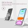 Wireless Charging Stand 10W by Playa (Wireless Charger Compatible w/iPhone SE, iPhone 11, Galaxy, Pixel, More) No Power Adapter (Required)