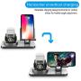 180°Rotation Phone Charger Stand Holder，3in1 Charger Dock, Charging Stand for Apple iwatch/Airpods/ipad and Most Smartphones (Gray)